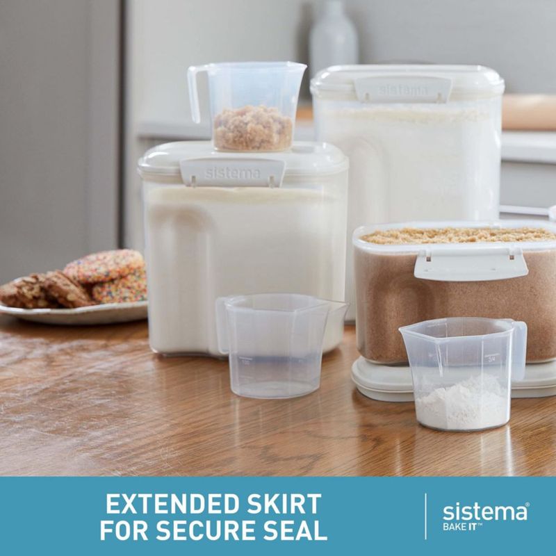 Contenedor de Almacenamiento Sistema 2.4 L Blanco Apto para Lavavajillas