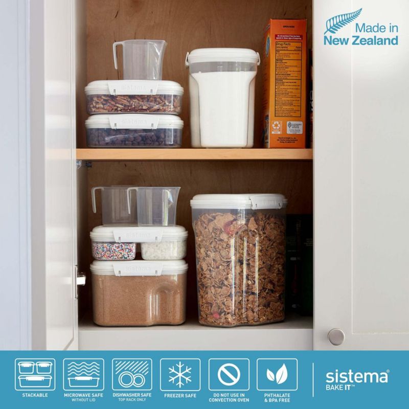 Contenedor de Almacenamiento Sistema 2.4 L Blanco Apto para Lavavajillas