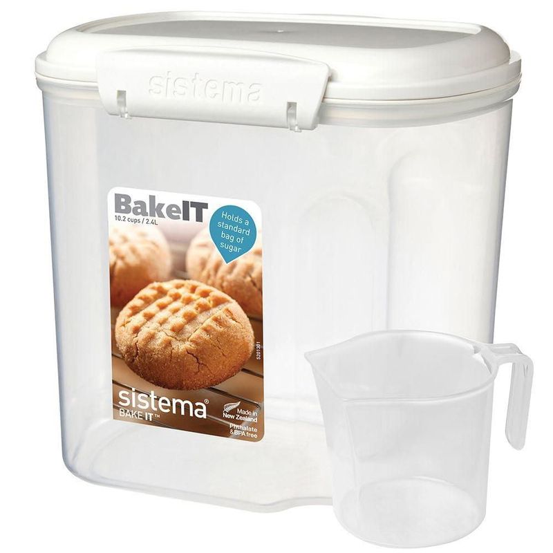 Contenedor de Almacenamiento Sistema 2.4 L Blanco Apto para Lavavajillas