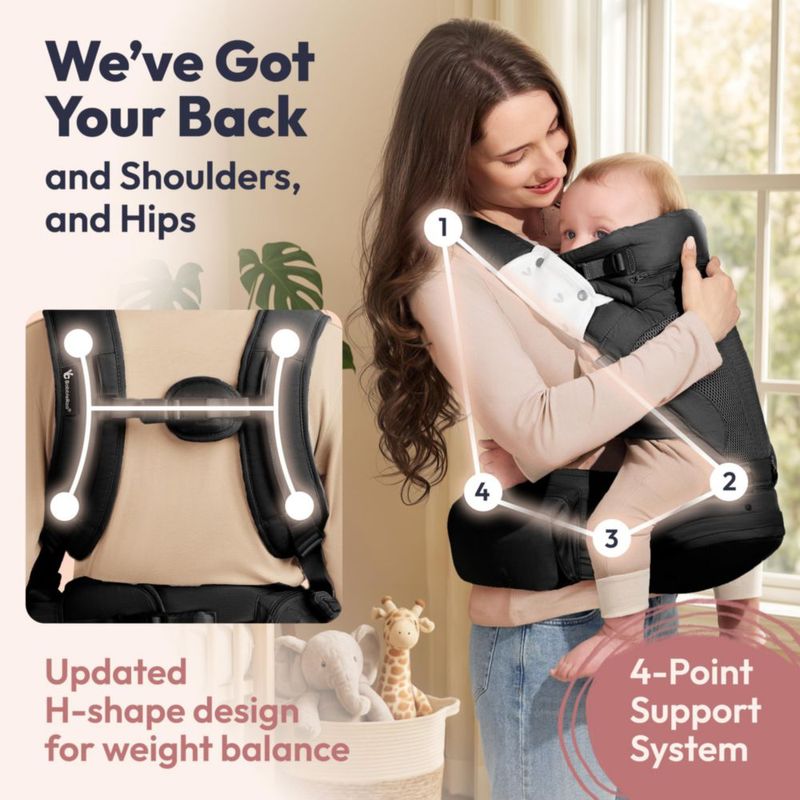 Portabebés BabbleRoo 7‑23 kg Asiento de Cadera Algodón Orgánico