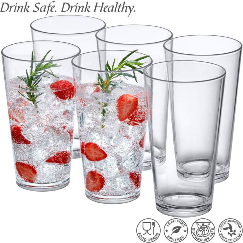 Vasos Amazing Abby 850 ml paquete de 6 libres de BPA
