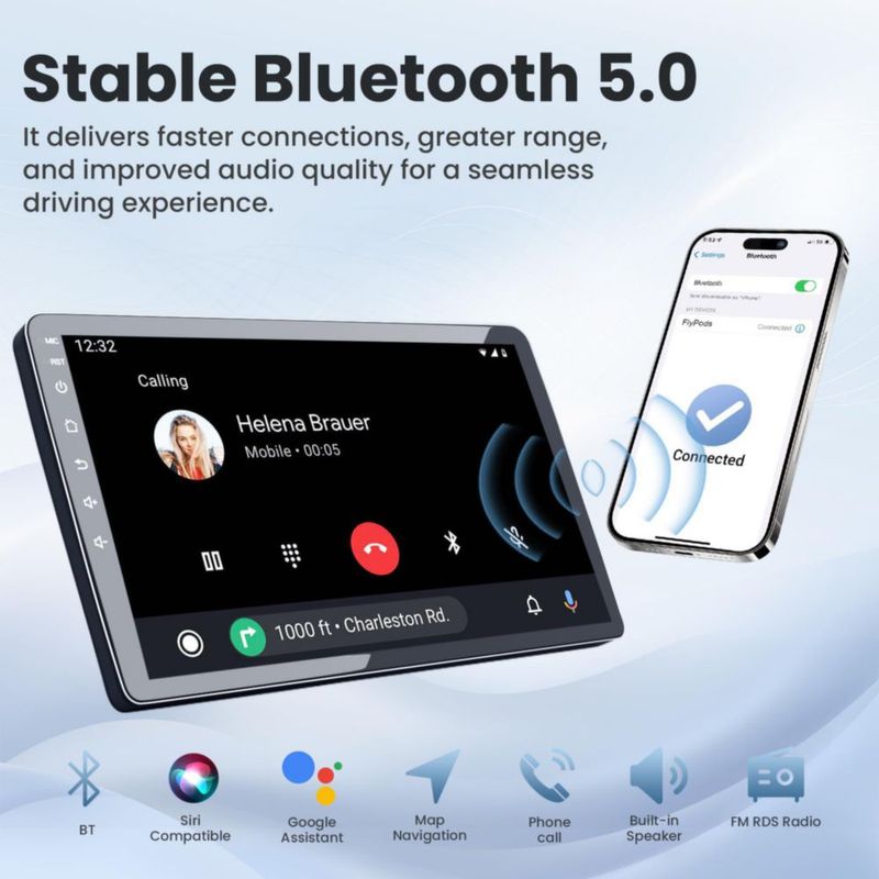 Radio de coche Jufodrca 10" Android 13 CarPlay/Auto