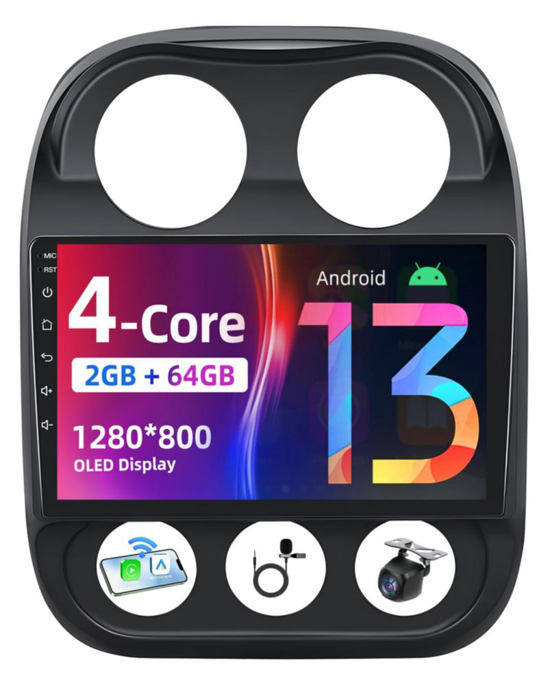 Radio de coche Jufodrca 10" Android 13 CarPlay/Auto