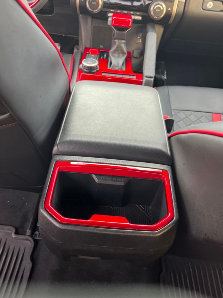 Portavasos KUJOOY Toyota Tacoma 2024-2026 Rojo ABS