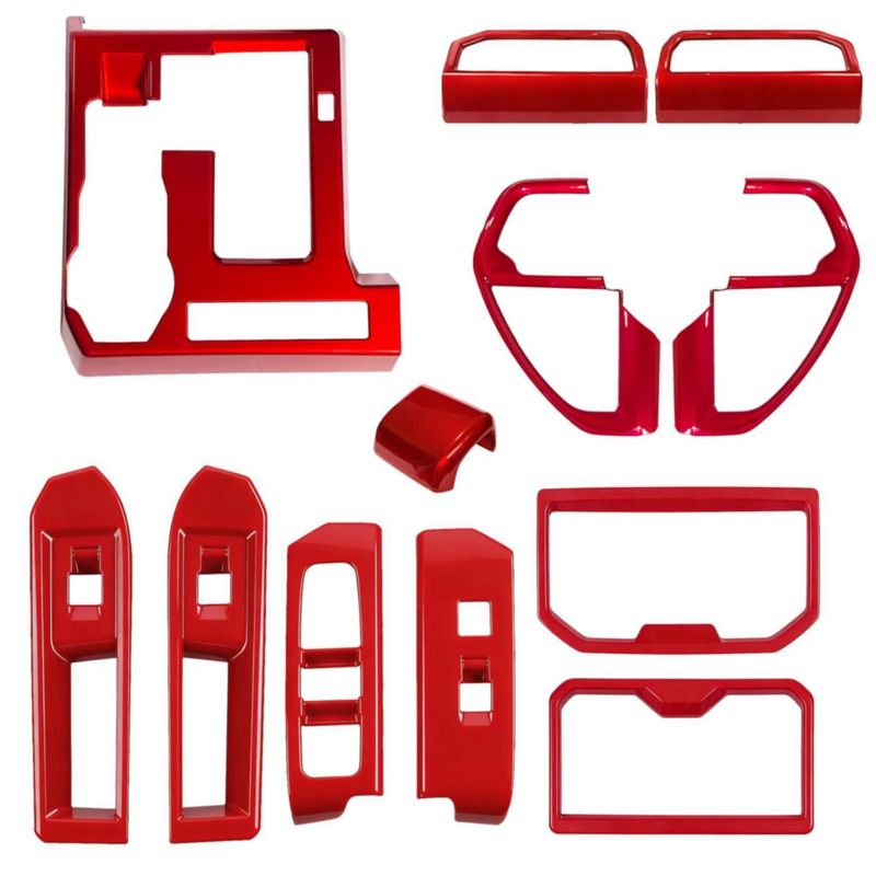 Portavasos KUJOOY Toyota Tacoma 2024-2026 Rojo ABS
