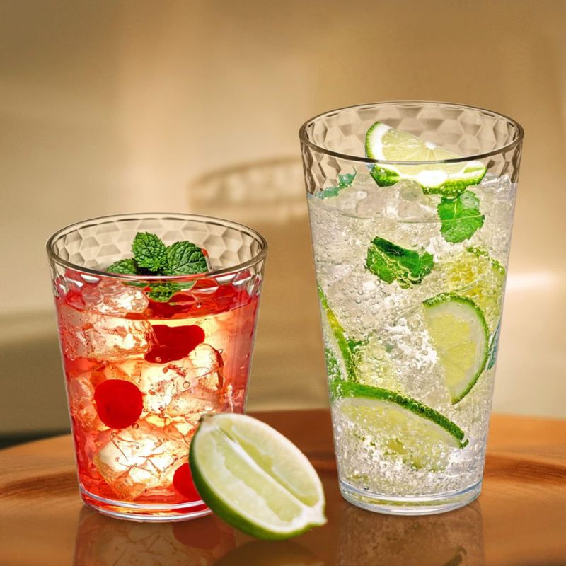 Vasos Amazing Abby 454 ml (Juego de 8) sin BPA