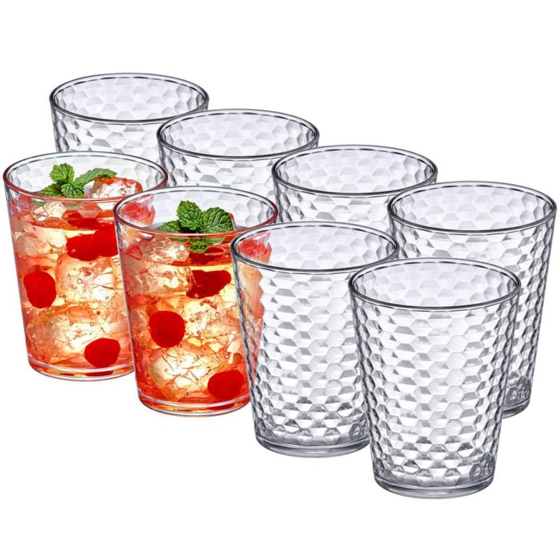 Vasos Amazing Abby 454 ml (Juego de 8) sin BPA