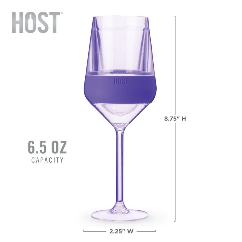 Vasos de vino HOST 195 ml de plástico tintado - Pack de 4