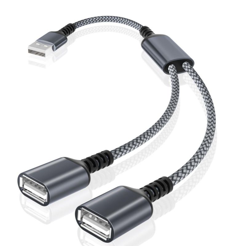 Divisor USB Basesailor 1 entrada 2 salidas 100 cm