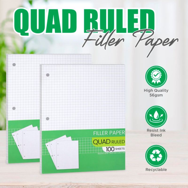 Papel Cuadriculado Manaloom 26 × 20 cm 4 × 4 Cuadrícula – Pack de 2