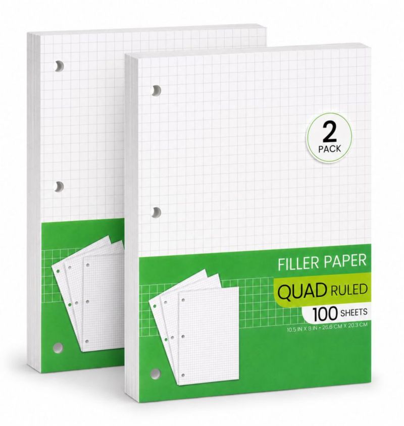 Papel Cuadriculado Manaloom 26 × 20 cm 4 × 4 Cuadrícula – Pack de 2
