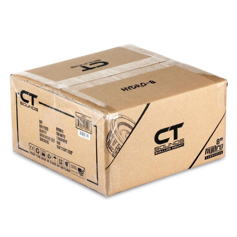 Subwoofer CT Sounds 20 cm 600 W Dual 2 Ω de montaje bajo