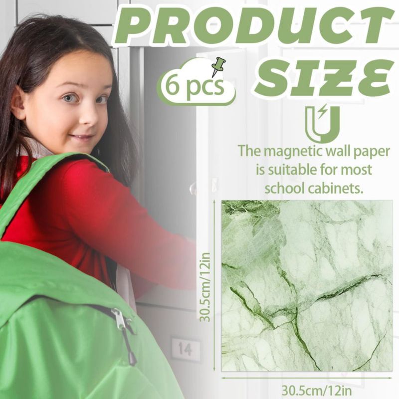 Papel tapiz magnético Gosodeny 30 cm x 30 cm – Pack de 6