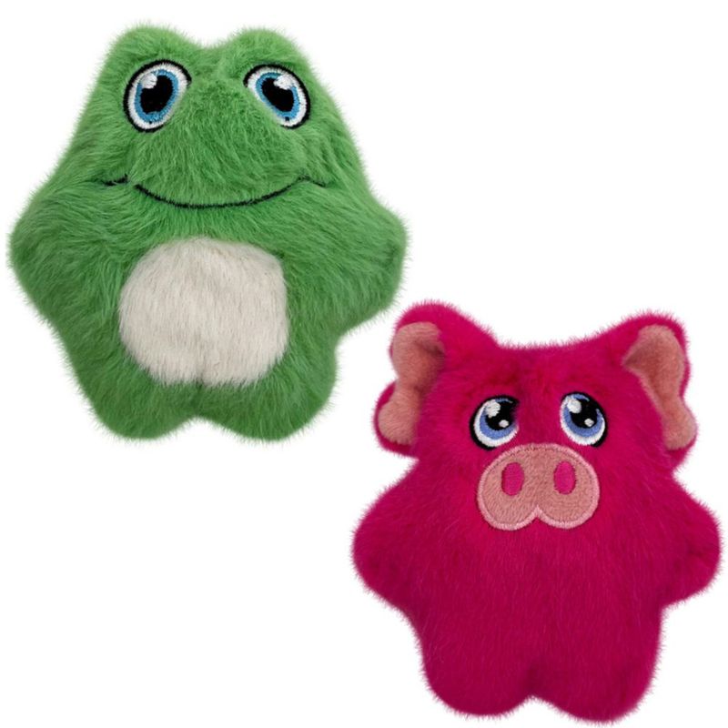 Juguete para Perro KONG Snuzzles Kiddos Mini Combo Rana y Cerdo