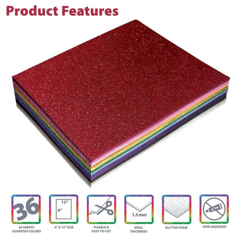 Hojas de espuma Better Office Products pack de 36 (23 × 30 cm)