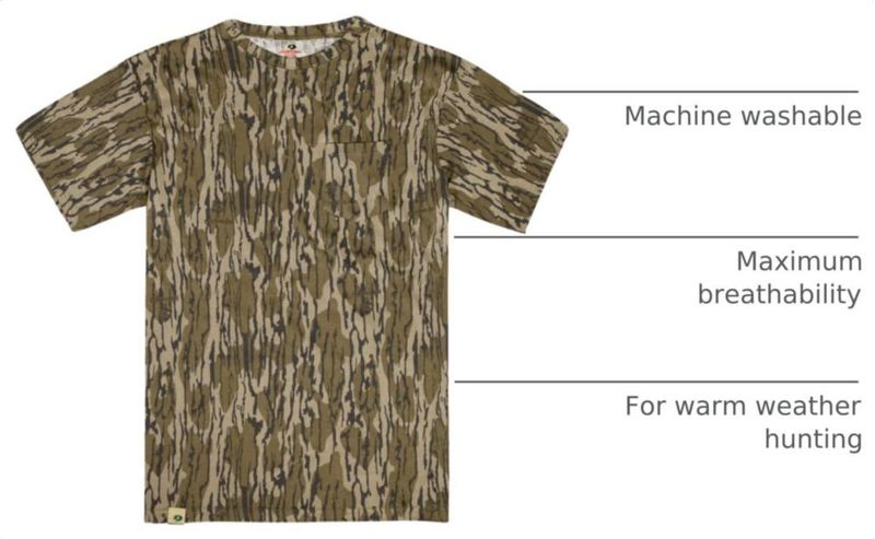 Camisa Mossy Oak X-Large con camuflaje Bottomland