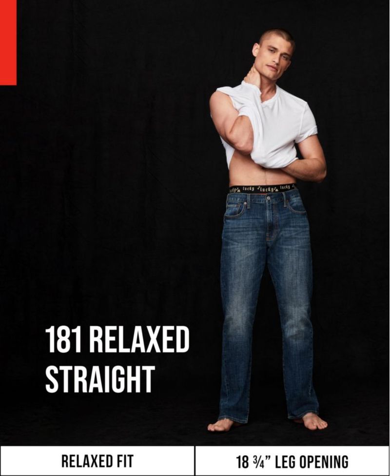 Jeans Lucky Brand 181 Corte Recto Relajado Talla 31 Balsam