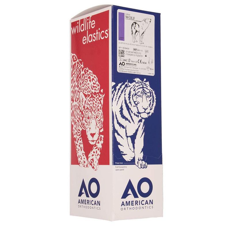 Elásticos American Orthodontics 3 mm 129 g Látex de Fuerza Media