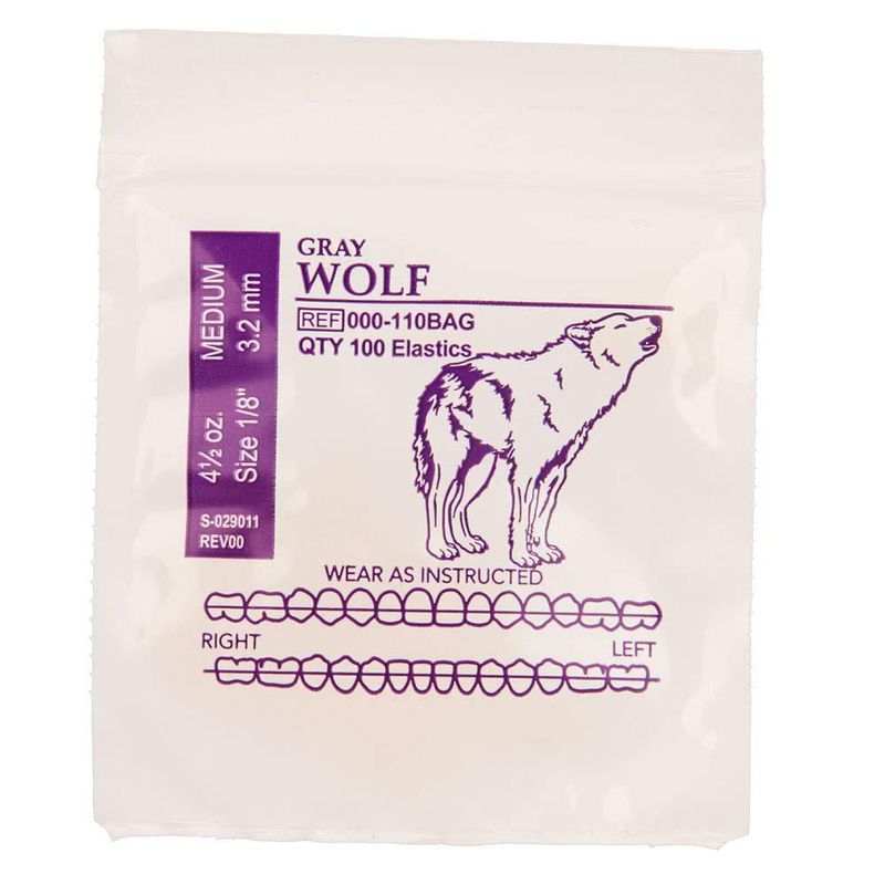 Elásticos American Orthodontics 3 mm 129 g Látex de Fuerza Media