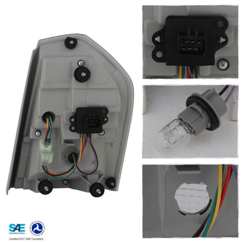 Luz trasera AKKON Chrysler 300 2011-2013 cromo/rojo