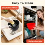 Juego de 3 forros de cuenco de silicona PCTTOIL para KitchenAid de 5 qt