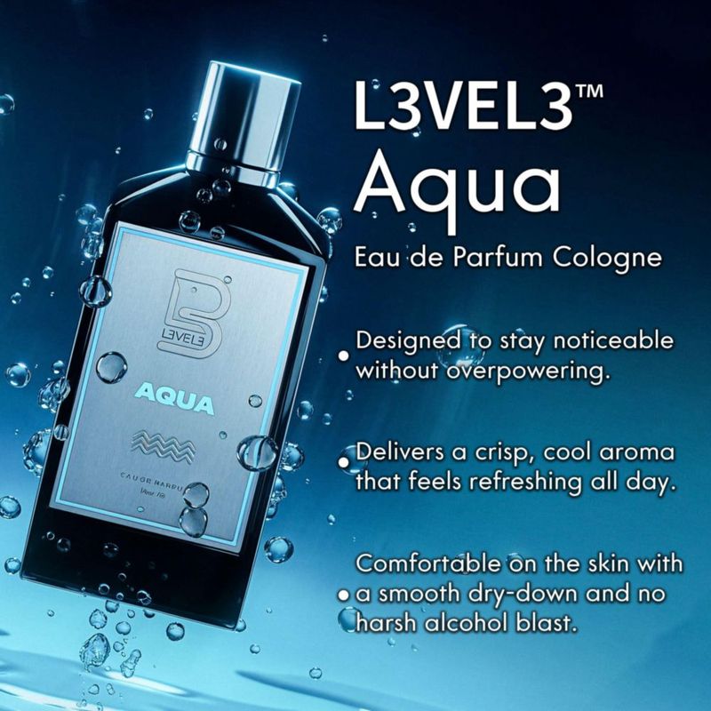 Eau de Parfum L3 Aqua 100 ml Menta Lavanda Ámbar y Madera