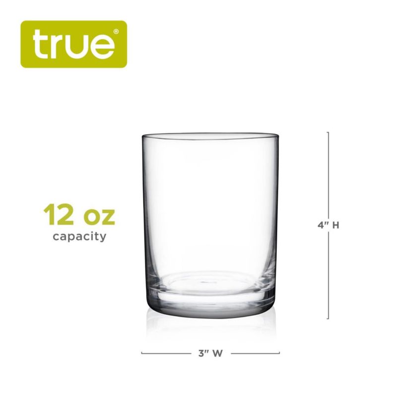 Juego de 4 vasos tipo rocks TRUE 355 ml