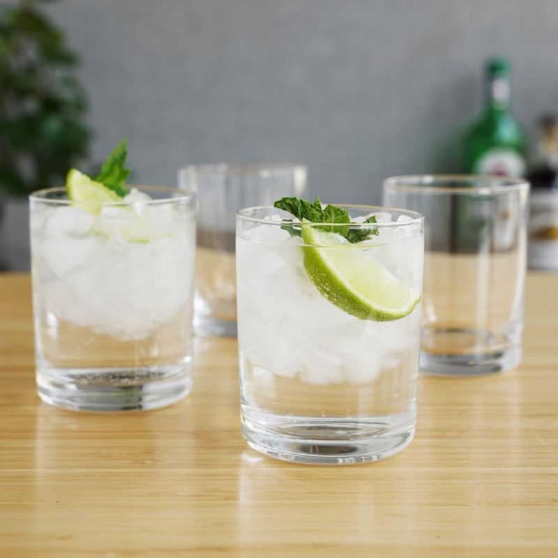 Juego de 4 vasos tipo rocks TRUE 355 ml