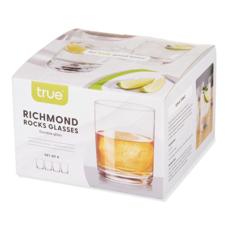 Juego de 4 vasos tipo rocks TRUE 355 ml