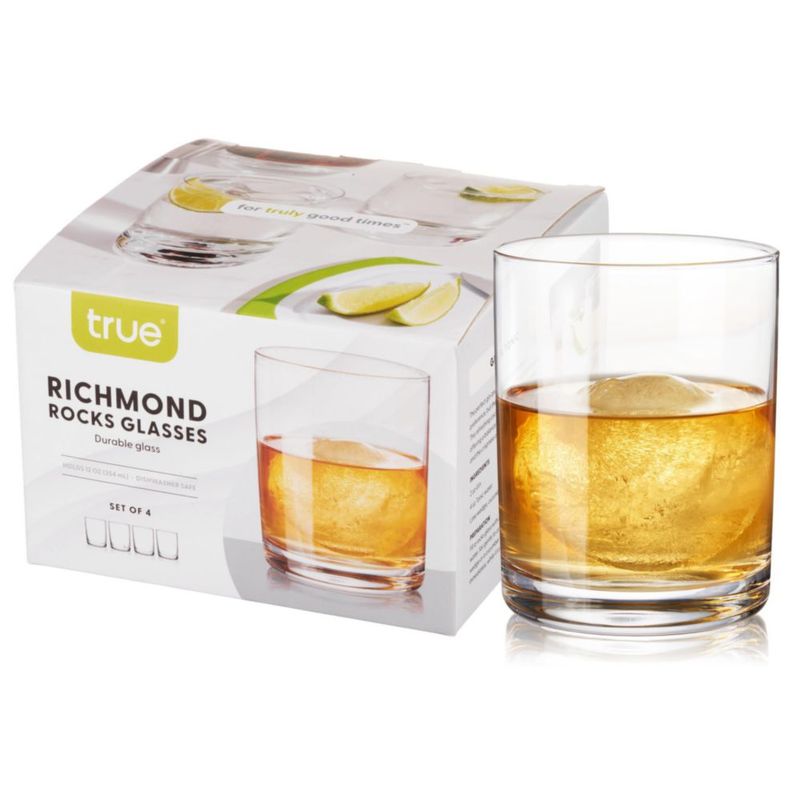 Juego de 4 vasos tipo rocks TRUE 355 ml