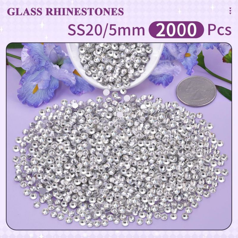 Strass BELLEBOOST 2000 piezas 5 mm de cristal transparente