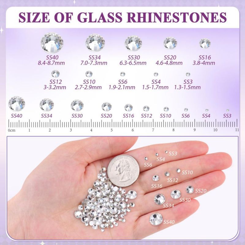 Strass BELLEBOOST 2000 piezas 5 mm de cristal transparente