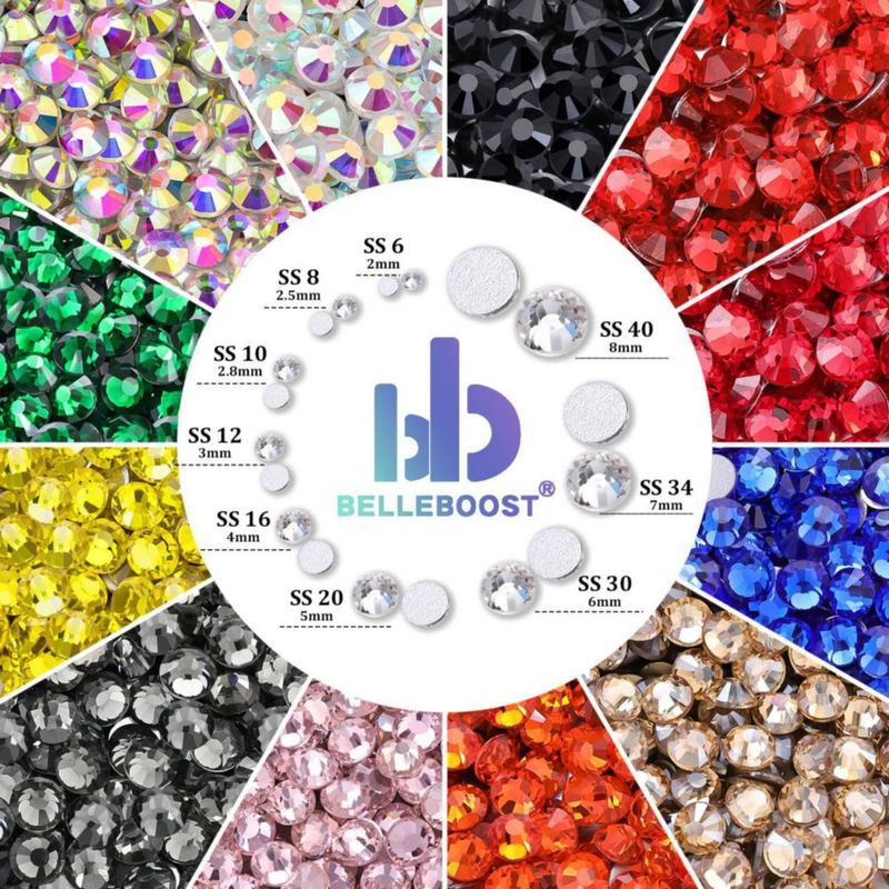 Strass BELLEBOOST 2000 piezas 5 mm de cristal transparente