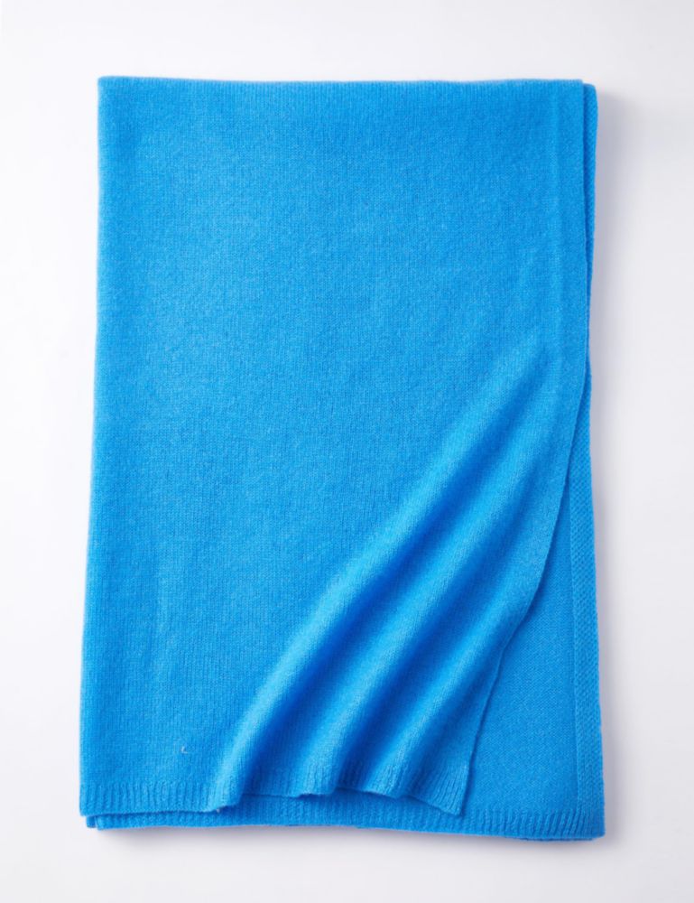 Chal de Cachemira RYYOYY 221 cm × 71 cm Azul Brillante