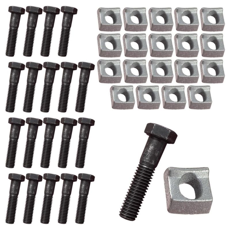 Abrazaderas para Ruedas A.A Pack de 20 1/2" x 6.4 cm con Pernos Incluidos
