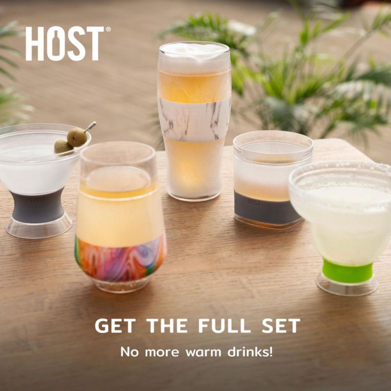 Copa Martini Host 270 ml Rosa con Gel Congelador – Pack de 2