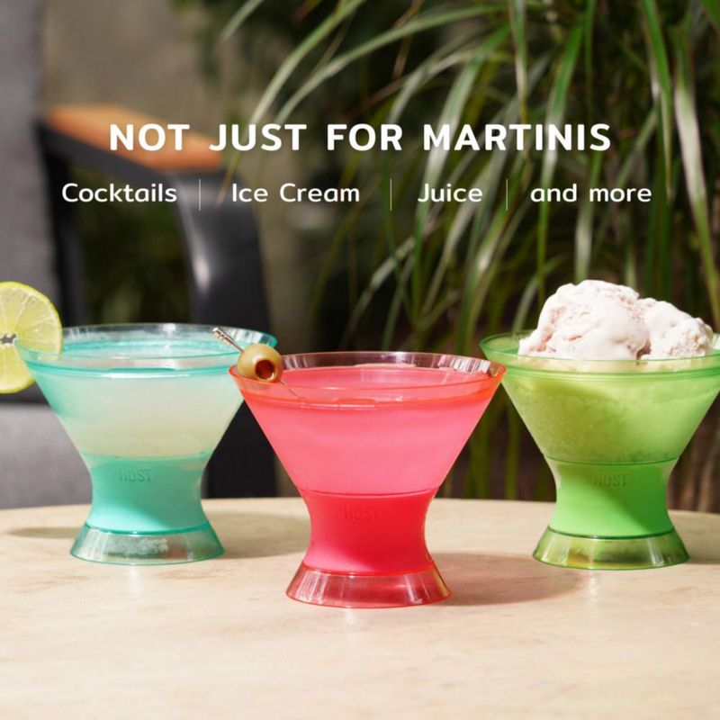 Copa Martini Host 270 ml Rosa con Gel Congelador – Pack de 2