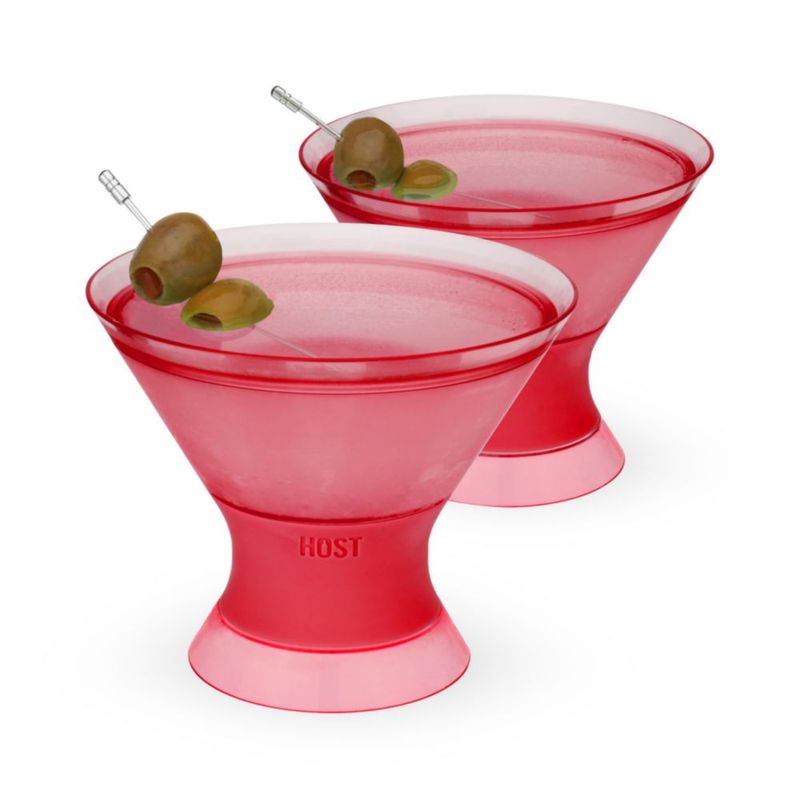 Copa Martini Host 270 ml Rosa con Gel Congelador – Pack de 2