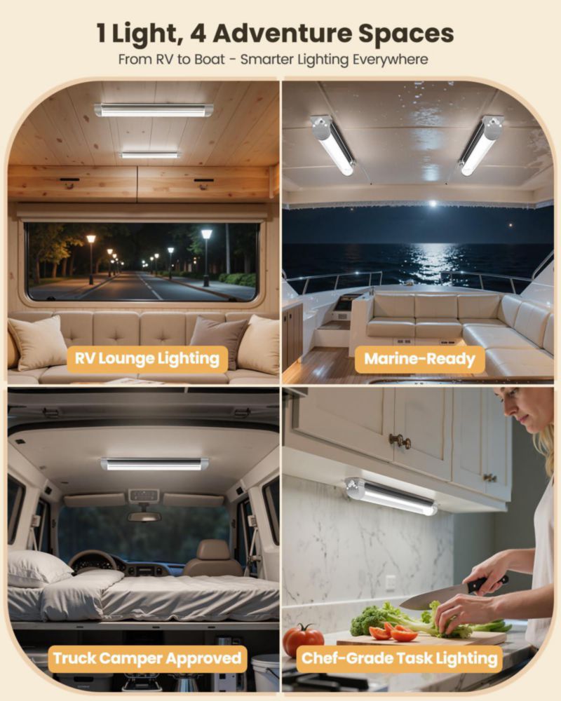 Luz interior LED DFGOTOP 12V Super Brillante 6W