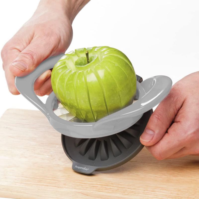 Cortador de manzanas Progressive 19 cm gris apto para lavavajillas