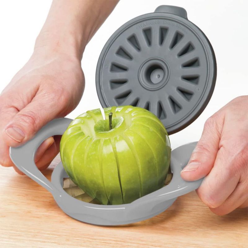 Cortador de manzanas Progressive 19 cm gris apto para lavavajillas