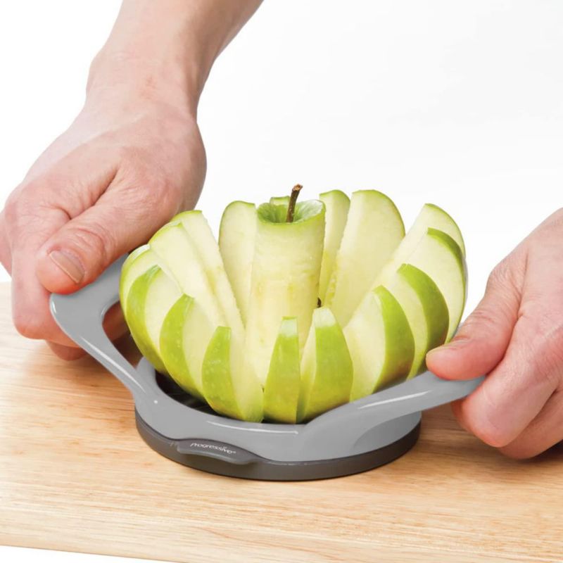 Cortador de manzanas Progressive 19 cm gris apto para lavavajillas