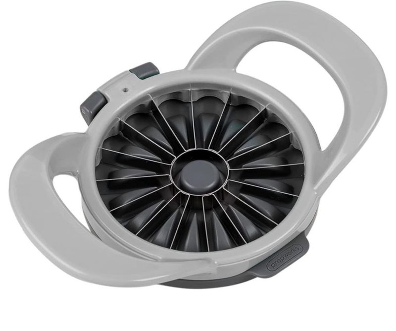 Cortador de manzanas Progressive 19 cm gris apto para lavavajillas