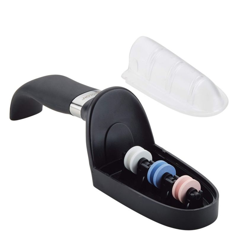 Afilador de Cuchillos Anolon 23 cm Negro de Hoja Recta