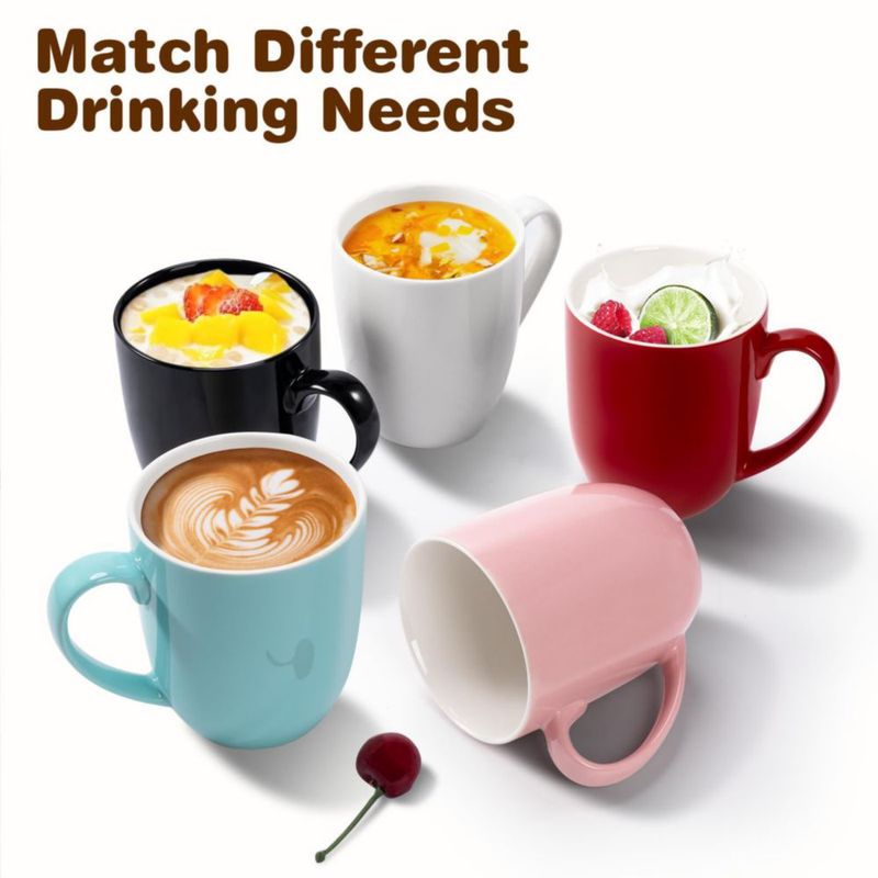 Taza de café Urbanstrive 473 ml amarilla con asa