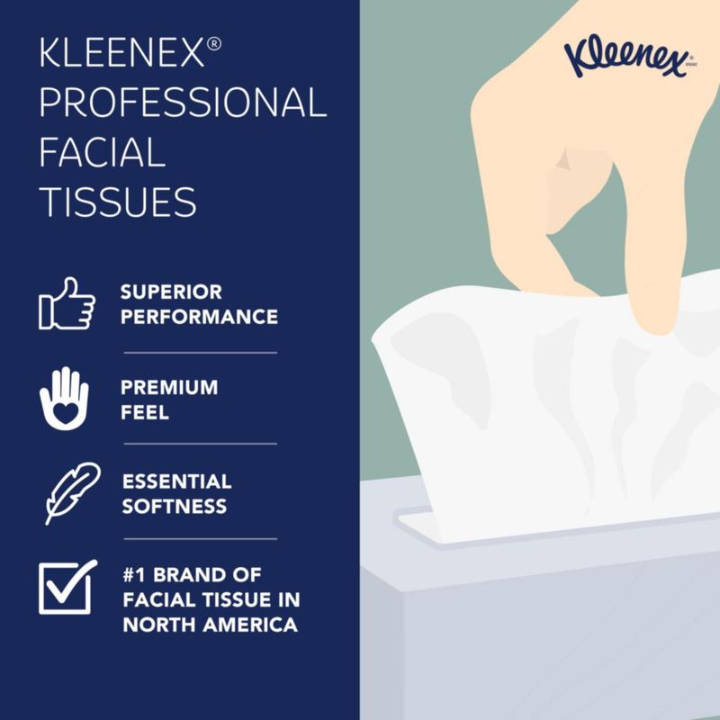 Pañuelos faciales Kleenex Professional blanco - Pack de 36