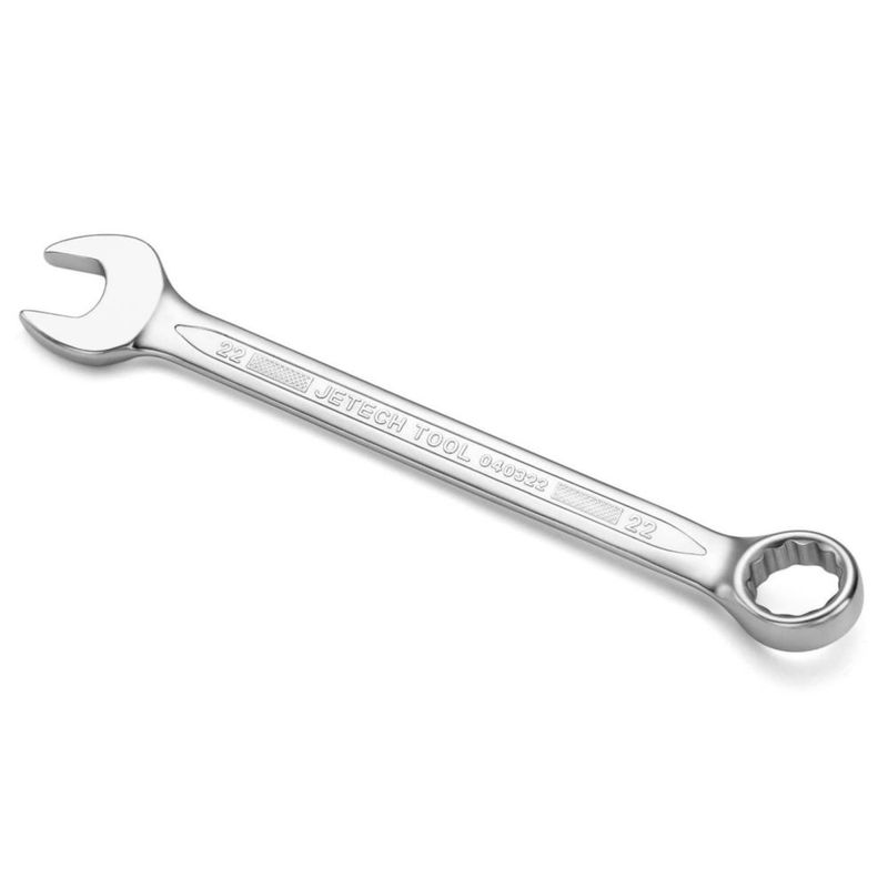Llave combinada Jetech 22 mm 12‑puntos acero cromo‑vanadio