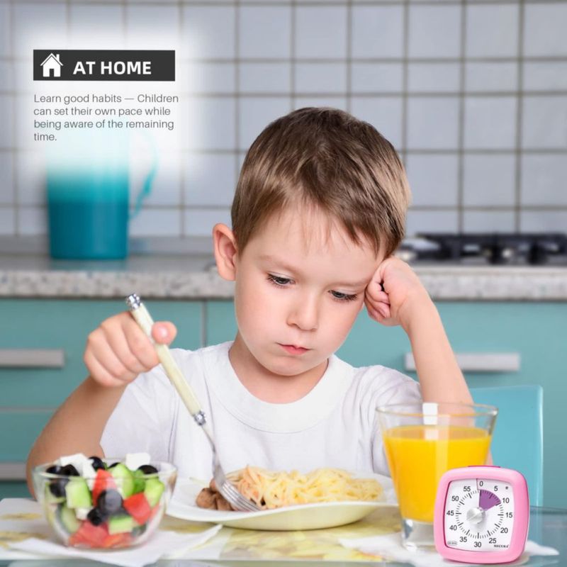 Temporizador Secura de 60 minutos silencioso para estudio – niños y adultos
