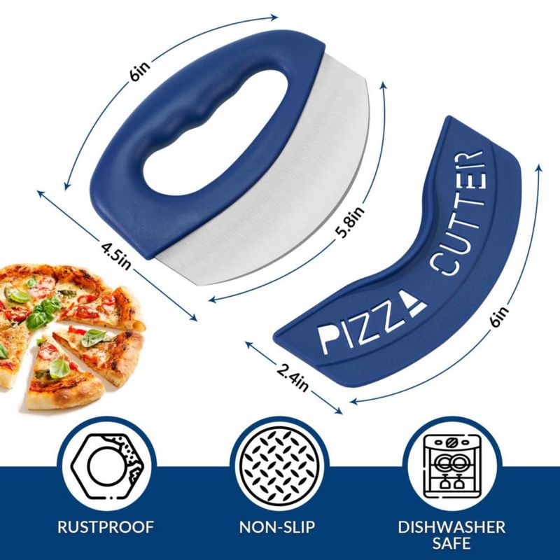Cortador de Pizza Urbanstrive con Hoja Afilada - Azul Oscuro