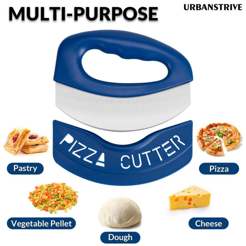 Cortador de Pizza Urbanstrive con Hoja Afilada - Azul Oscuro